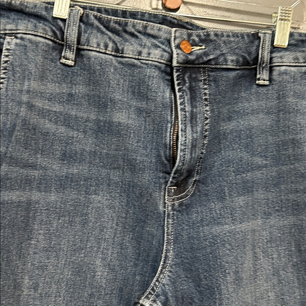 J Crew Medium Wash Denim Trousers. - Picture 2 of 3